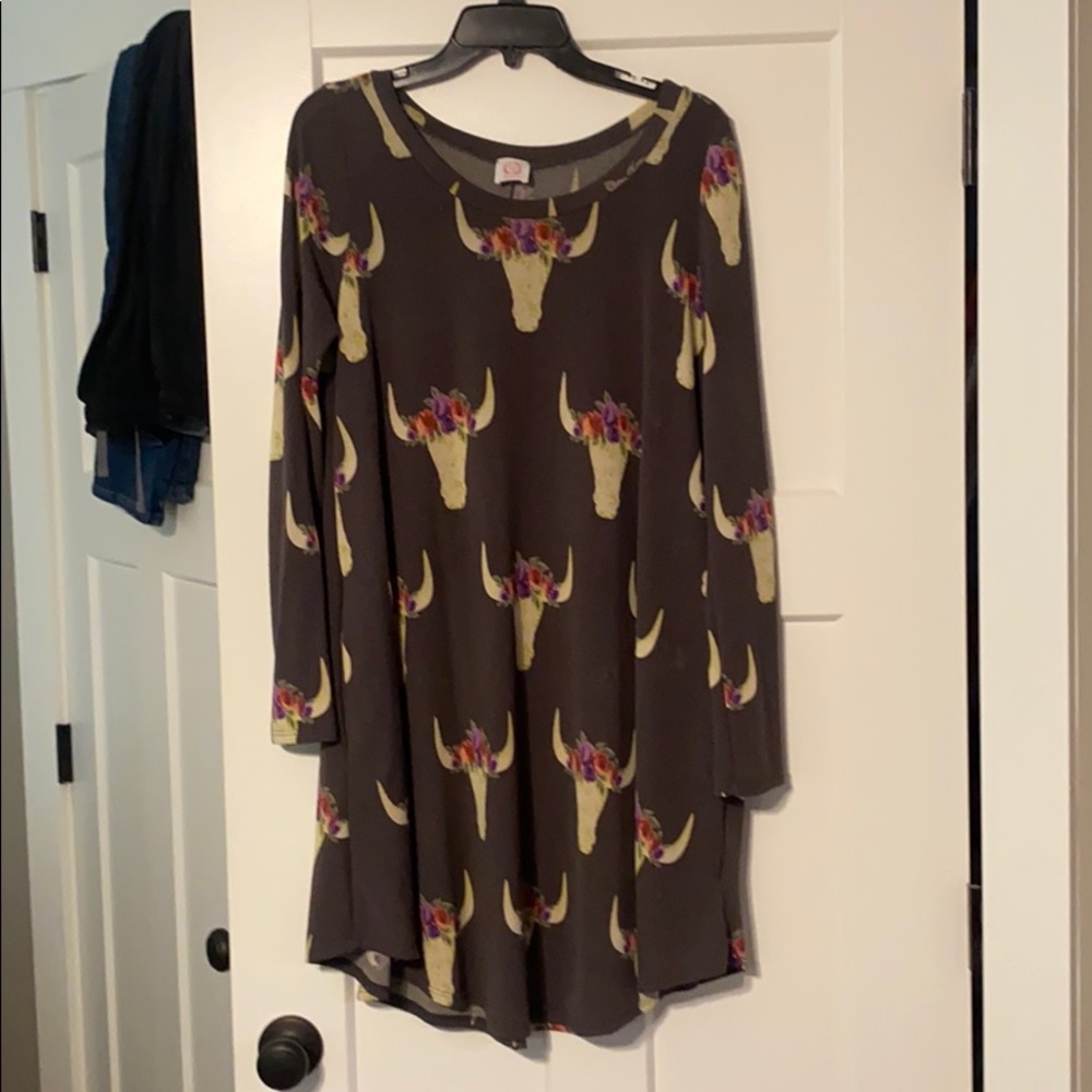Cowskull boutique dress
